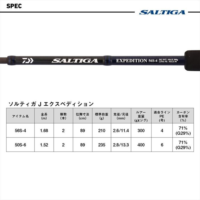 ダイワ 25 ソルティガ J エクスペディション 56S-4 - 釣具のポイント