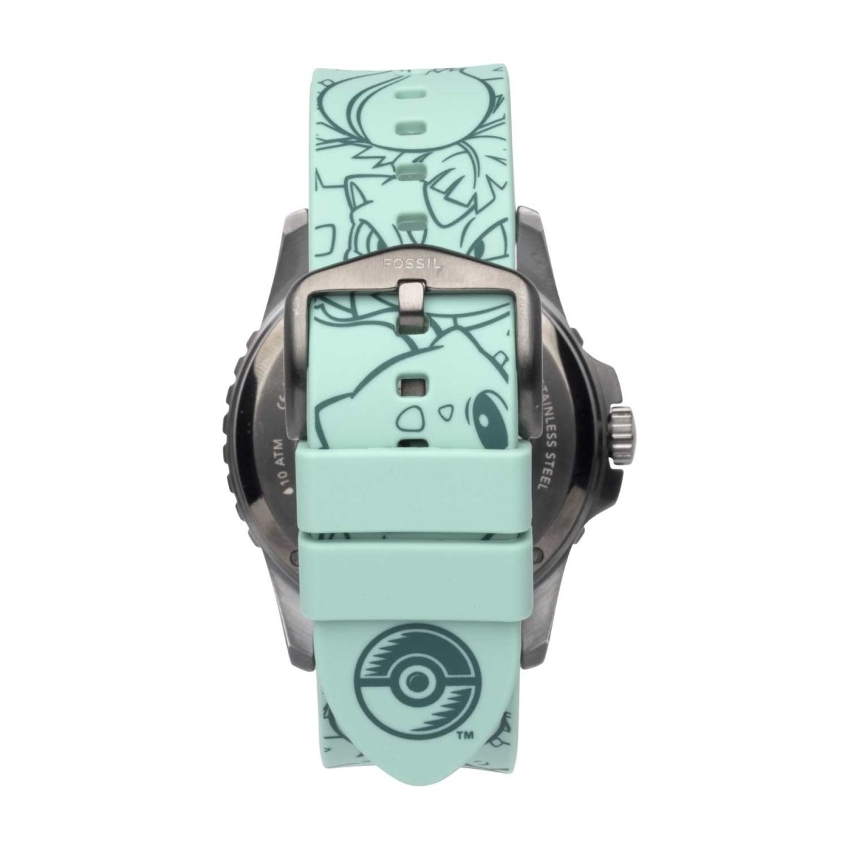 Pokémon Center × Fossil: Bulbasaur Green Watch (One Size-Adult
