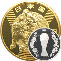 2002FIFAワールドカップ™記念 1万円金貨と千円銀貨セット - 金貨買取