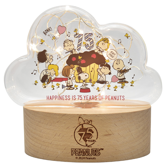 PEANUTSスヌーピー75周年限定LEDライトクラウド