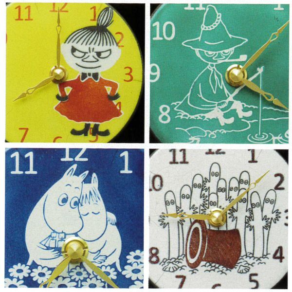 掛置兼用ムーミン陶器製アート時計「スナフキン Pottery Clock」RSM-MAZ-SK