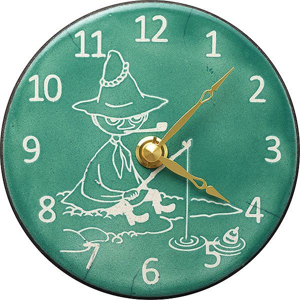 掛置兼用ムーミン陶器製アート時計「スナフキン Pottery Clock」RSM-MAZ-SK