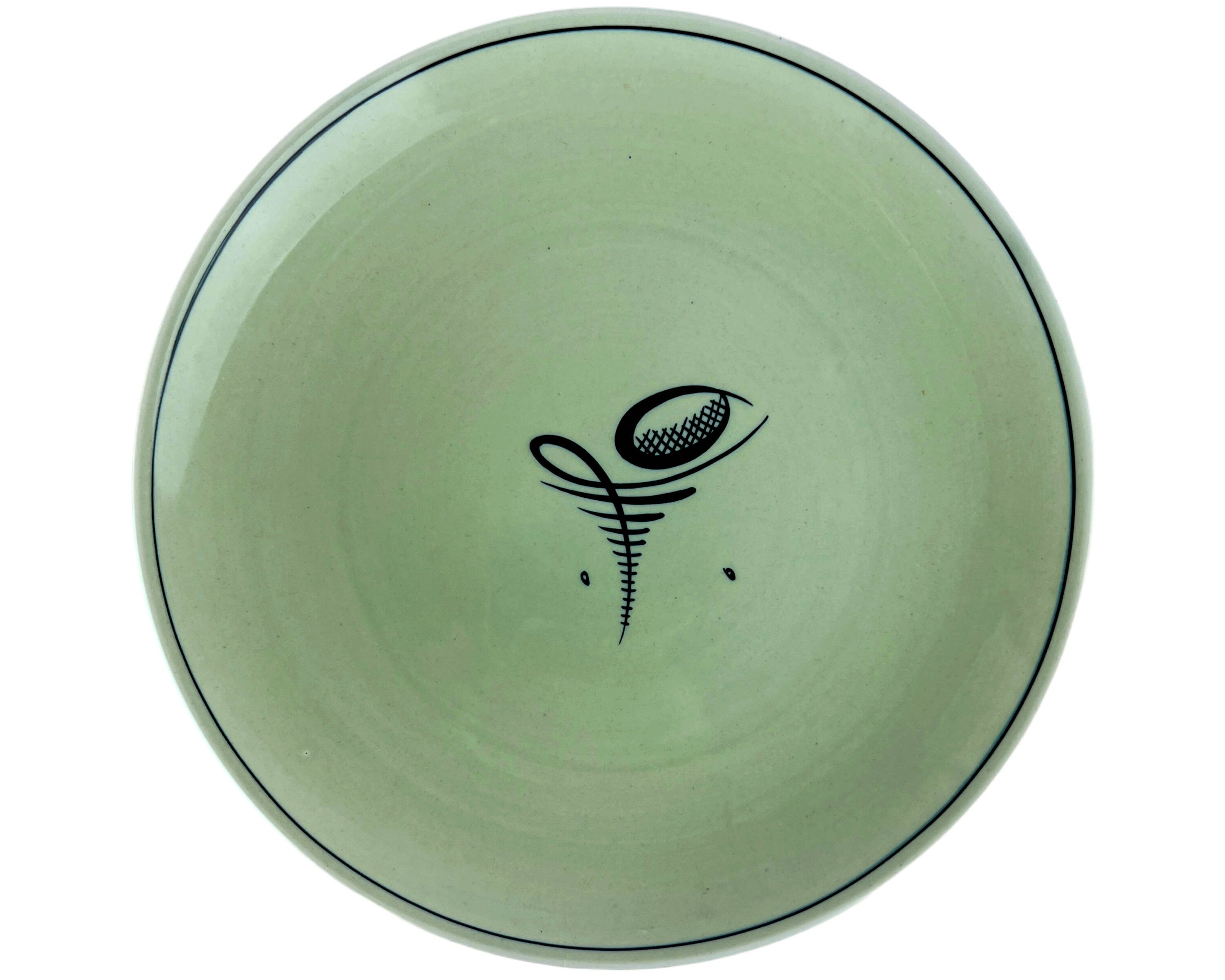1933 Art Deco Susie Cooper Plate 8.75 Crown Works Unknown Pattern