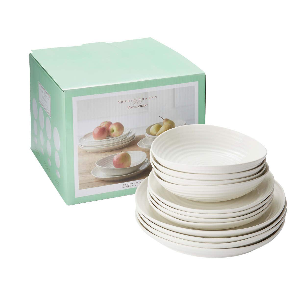 Sophie Conran White 12 Piece Dinnerware Set | Portmeirion