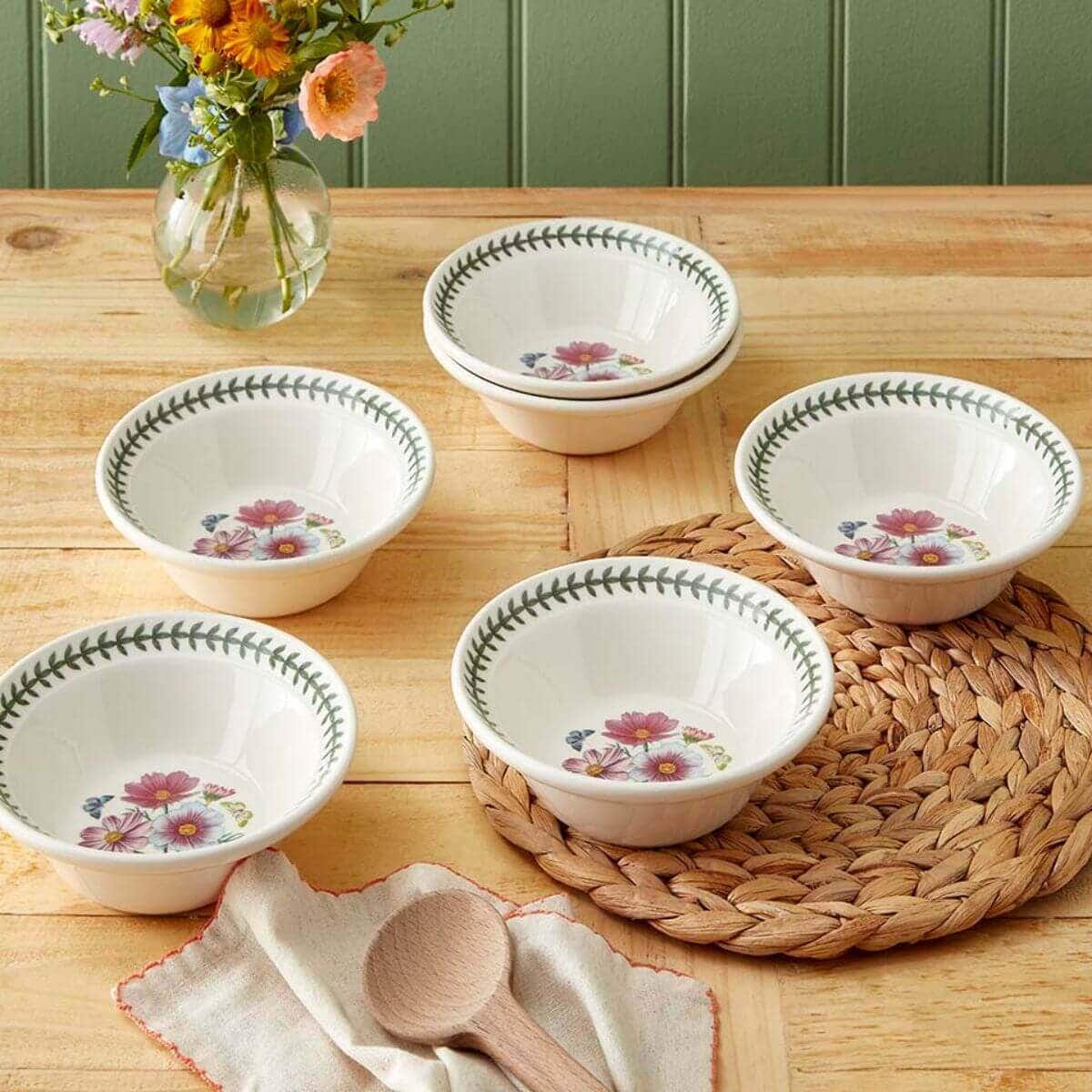 Botanic Garden Oatmeal Bowl Set of 6 | Portmeirion