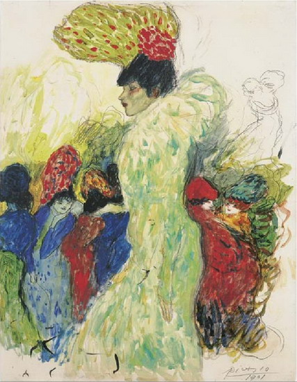 Pablo Picasso — Moulin Rouge (The daughter of the king of Egypt), 1901