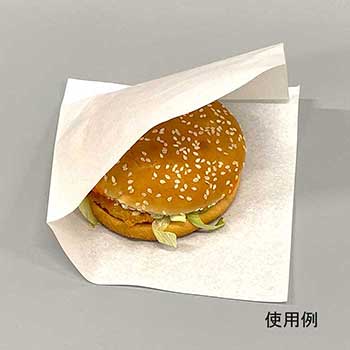 バーガー袋 No.18 無地3000枚（100枚×30）｜foodware+
