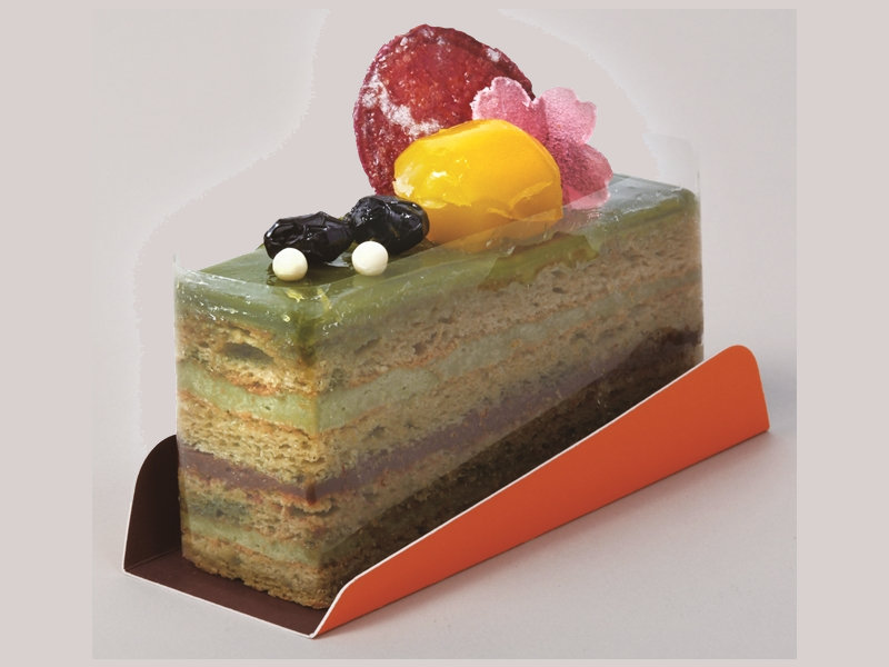 カラーケーキプレート 長方形・大 （オレンジ） ｜商品情報 ｜木村容器