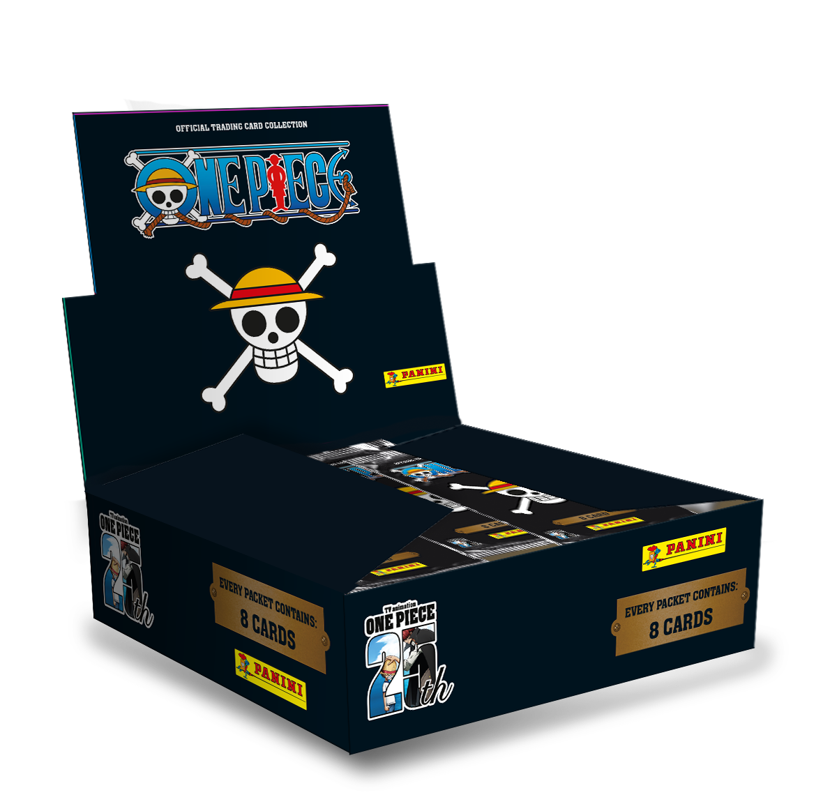 One Piece 25th Anniversary Trading Cards - Box mit 18 Flowpacks