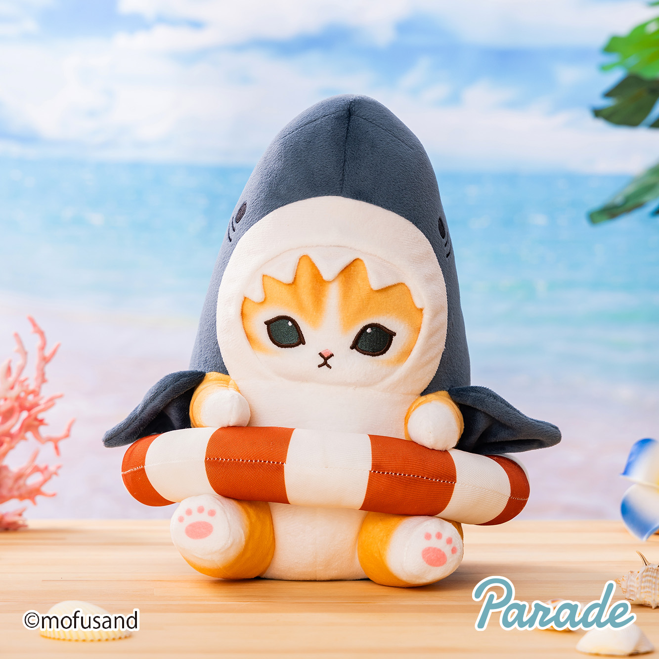 mofusand サメにゃん&シャチにゃんBIGぬいぐるみ ～浮き輪でエンジョイ