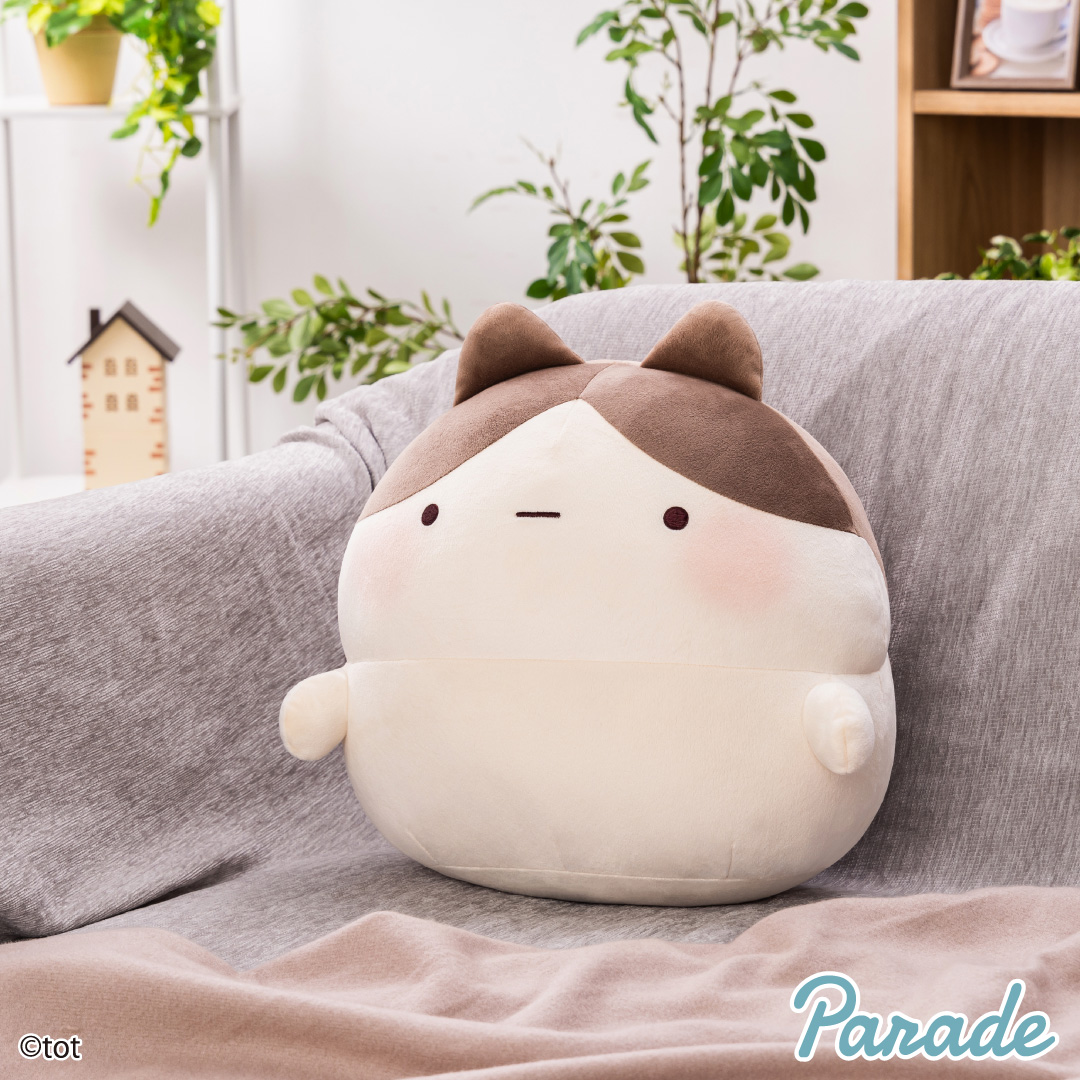ずんどうネコ もっちるBIGぬいぐるみ | 商品紹介 | 株式会社パレード
