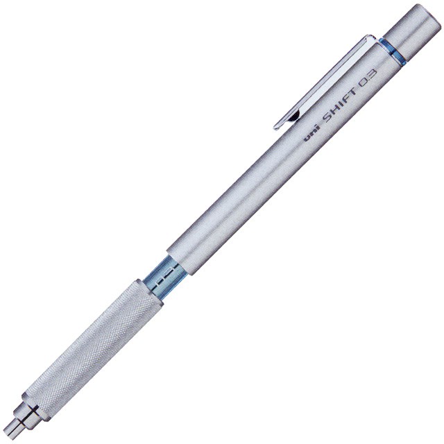 mitsubishi 三菱鉛筆 ペンシル シフト M3-1010 シルバー 0.3mm
