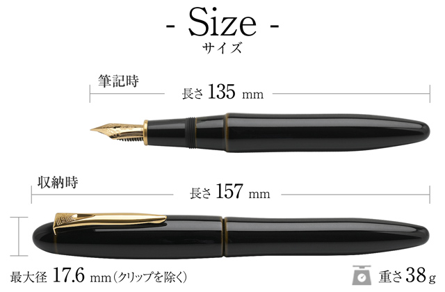 PLATINUM（プラチナ万年筆） 万年筆 出雲 溜塗り 枇杷溜 PIZ-55000#30