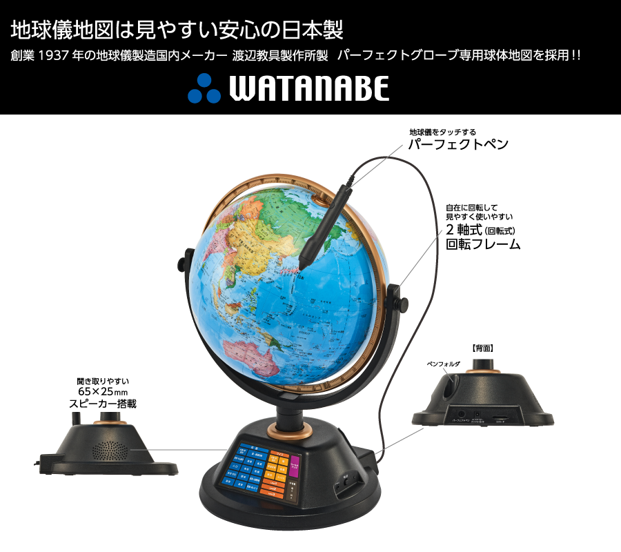 パーフェクトグローブ X｜製品情報｜しゃべる地球儀【パーフェクト