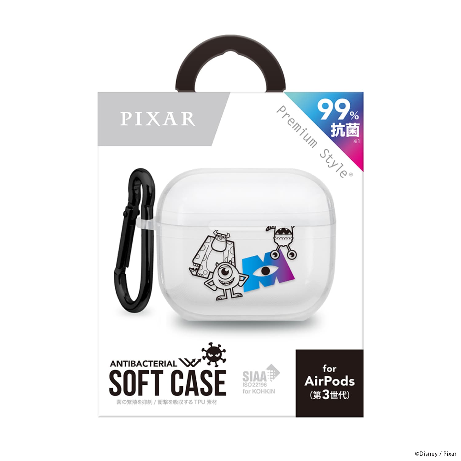 AirPods 第3世代用 抗菌ソフトケース [モンスターズ・インク]｜株式会社PGA