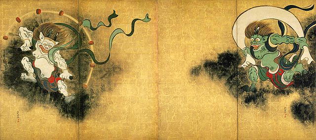 日本美術界の巨匠 俵屋宗達の風神雷神図