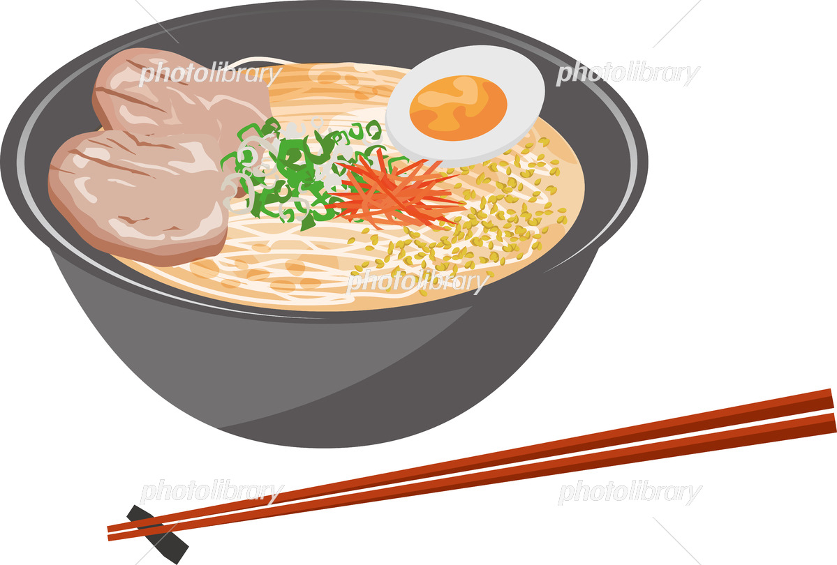 とんこつラーメンのイメージイラスト イラスト素材 [6628840] - フォト