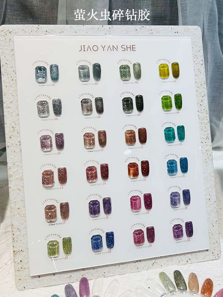 Jiao Yan She - Flash Glitter | 24 Colours/ set – Pixie Nail