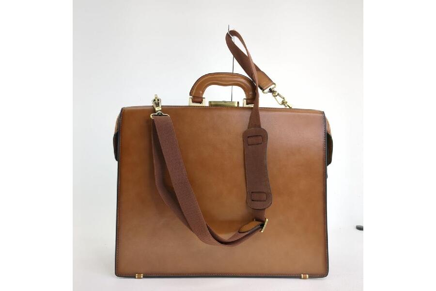 美品 BANUCE バンニュス ブラウン レザー ビジネスバッグ 本革
