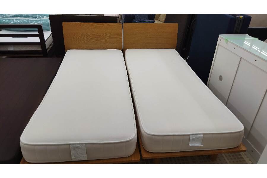 ☆無印良品 シングルベッド 無印のマットレスセット 脚付き お