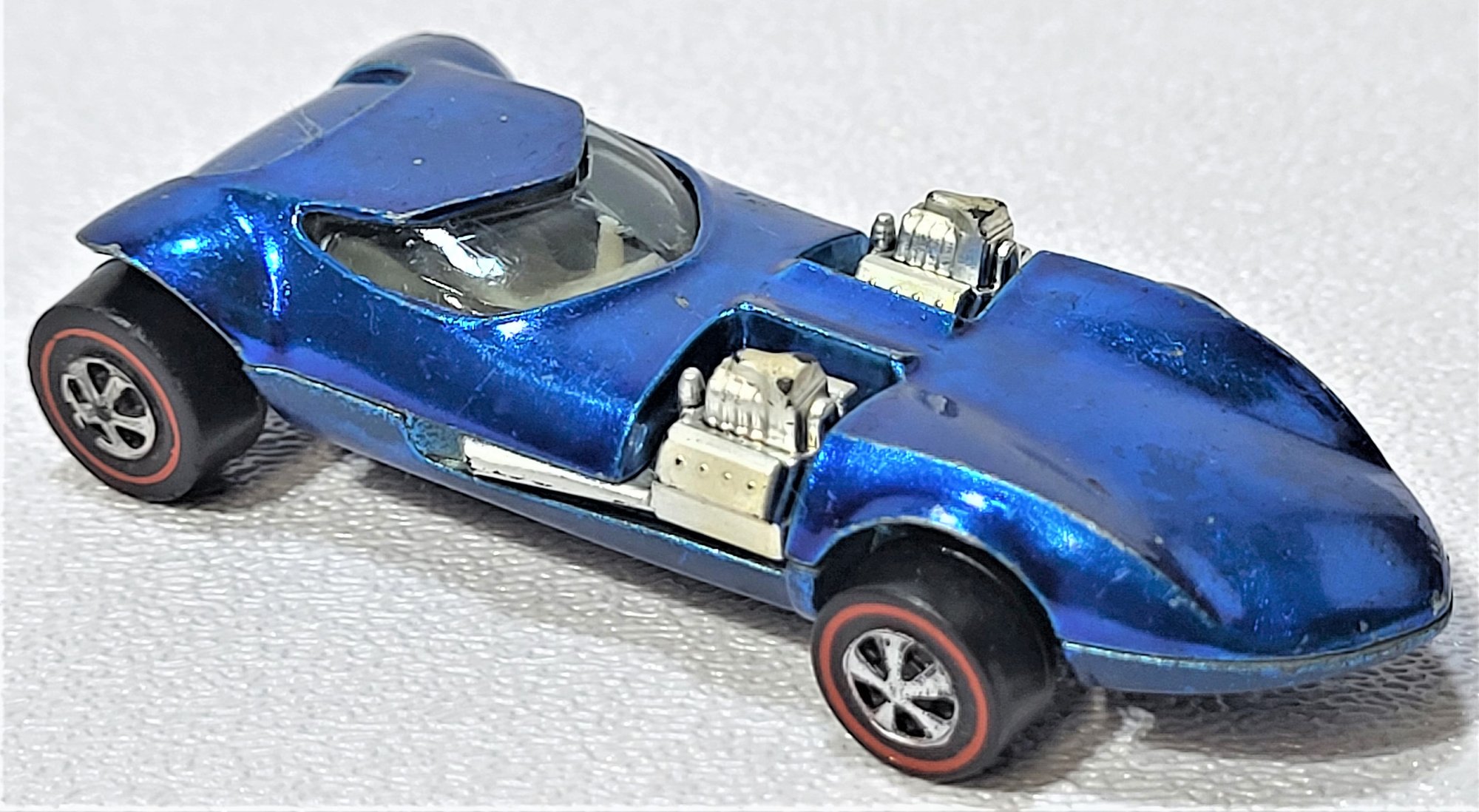 Vintage 1968 Redline Metallic Blue Twin Mill Hot Wheels Diecast