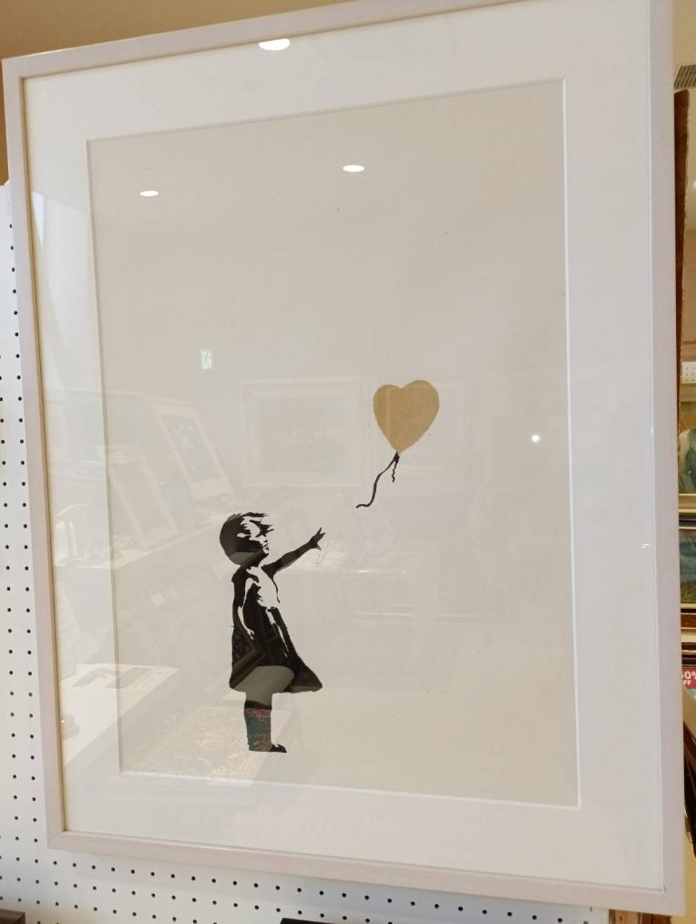 バンクシー「風船と少女」シルクスクリーン！｜世界の絵画ギャラリー