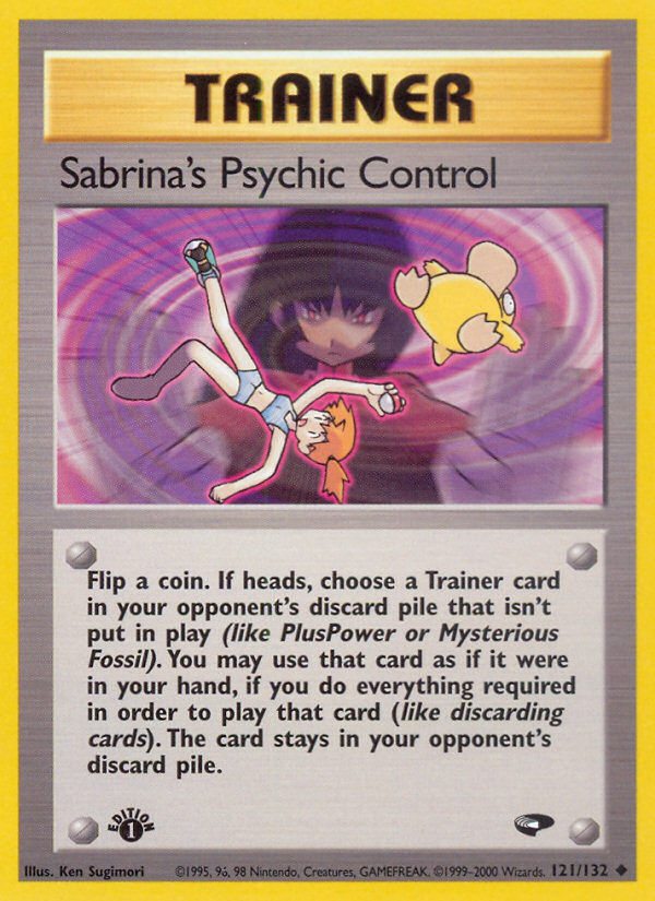 Sabrina's Psychic Control Gym Challenge Pokemon Card | Pikawiz