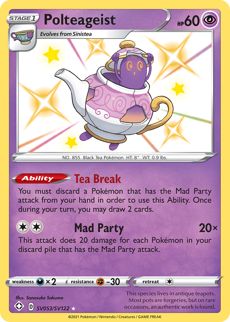 Polteageist Shining Fates Pokemon Card | Pikawiz