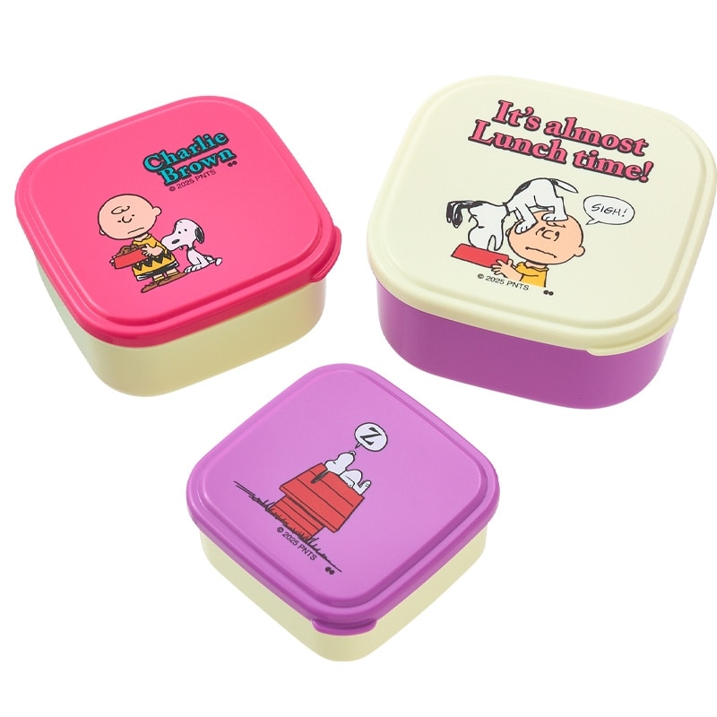 スヌーピー PEANUTS 3Pシールランチボックス LUNCH TIME(3Pシール