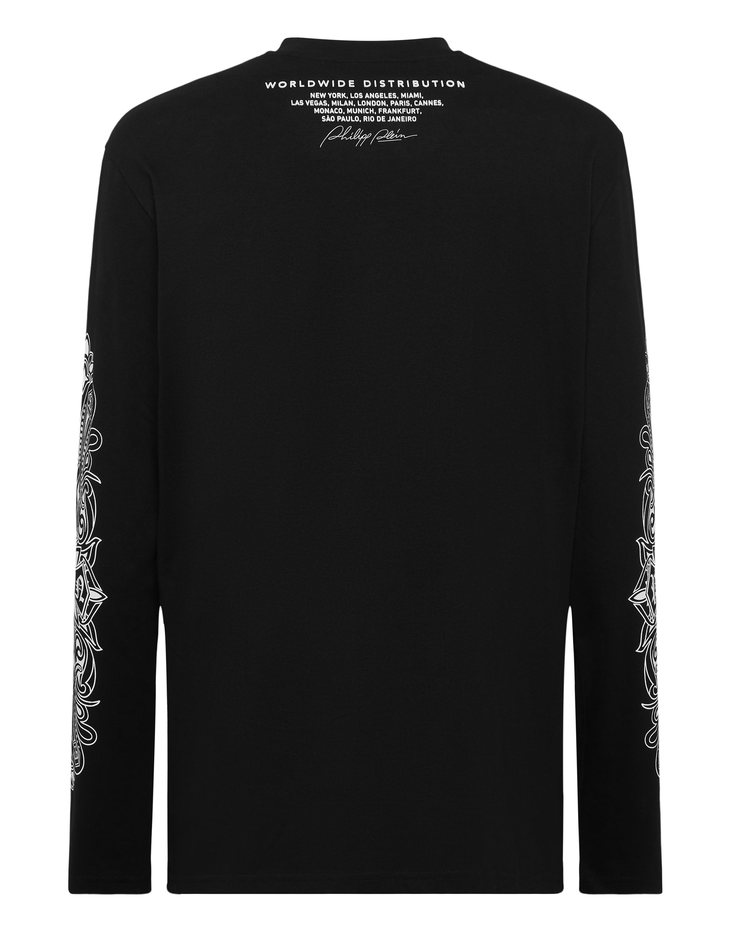 Long Sleeve T-Shirt Chrome Crest | Philipp Plein