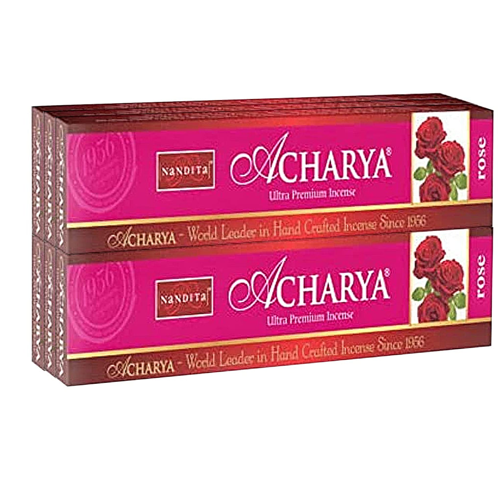 Nandita Acharya Rose Incense Sticks - 50g - 100% Pure Organic