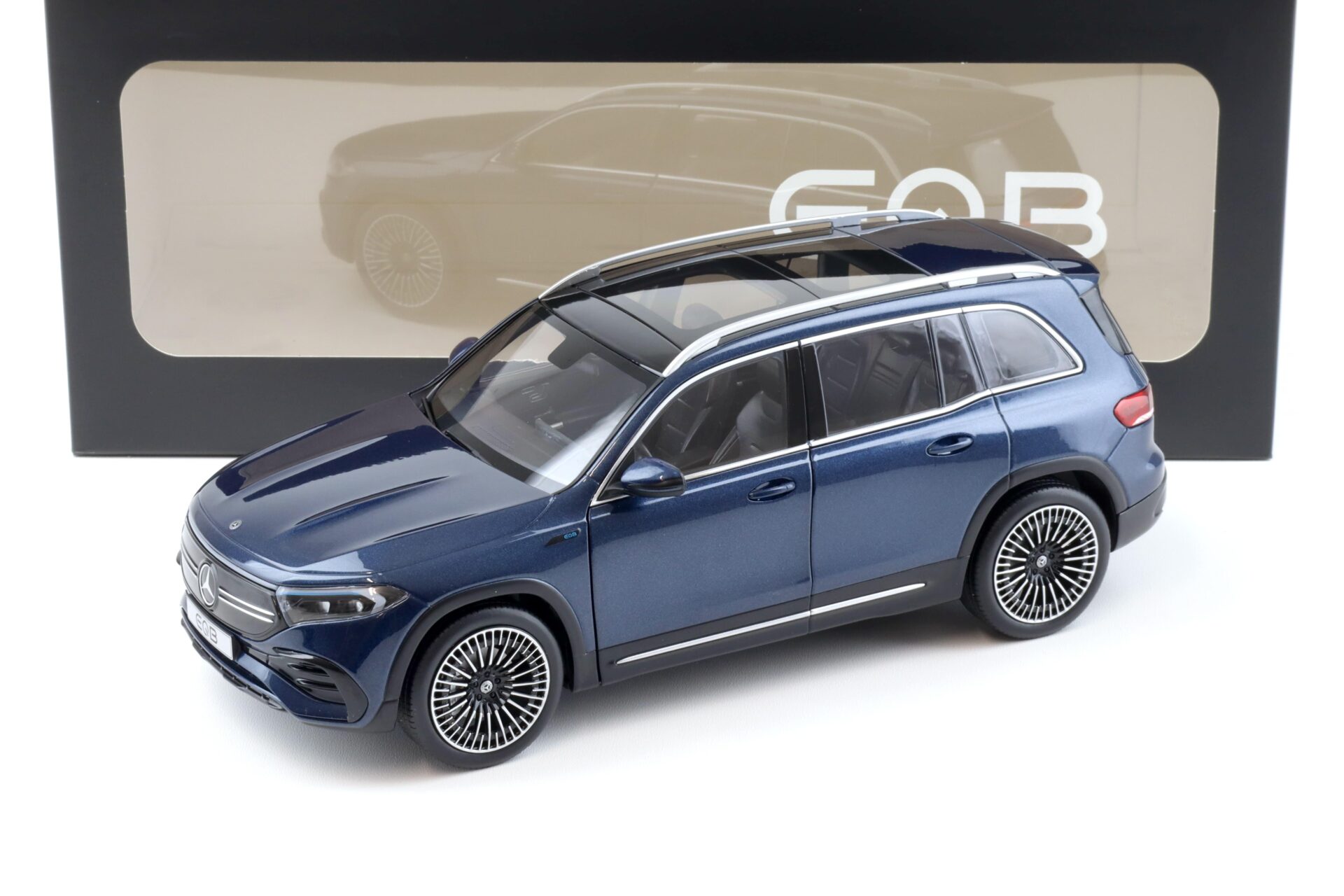1:18 NZG Mercedes EQB AMG Line 2021 denim blue metallic DEALER