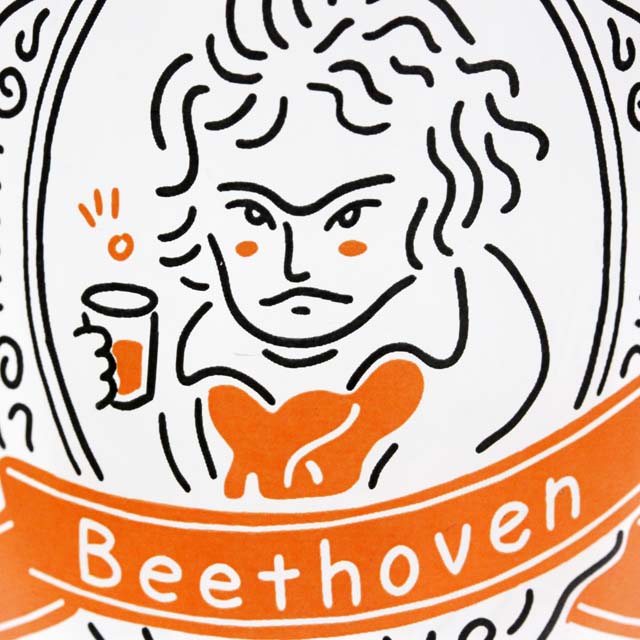 装飾用オーナメントガラス 《ベートーヴェン 1770》 音楽雑貨