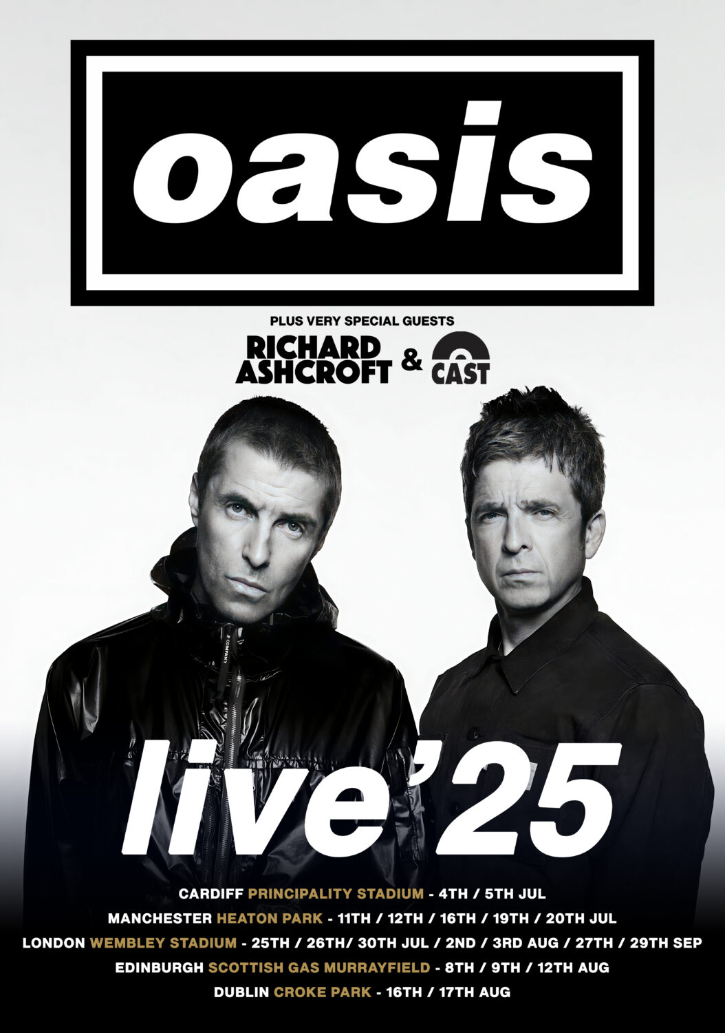 OASIS live '25 Tour: UK & Ireland 2025 Poster Print
