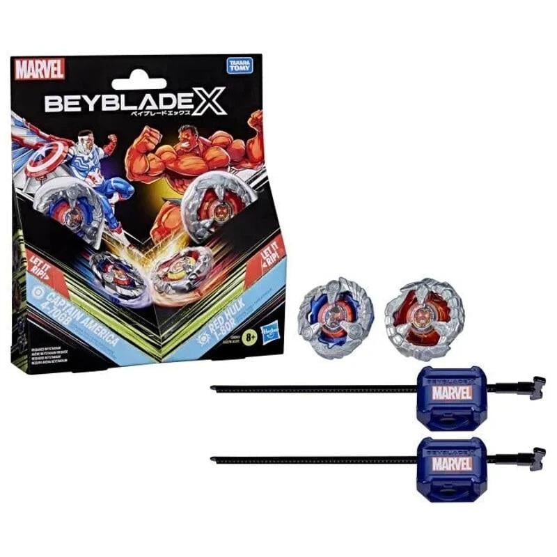BEYBLADE X - Captain America 4-70GB & Red Hulk 1-80R : ShopForGeek