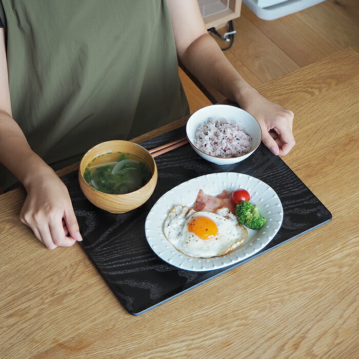 キントー プレイスマット 360×280mm ウィロー ブラック / KINTO | 食器