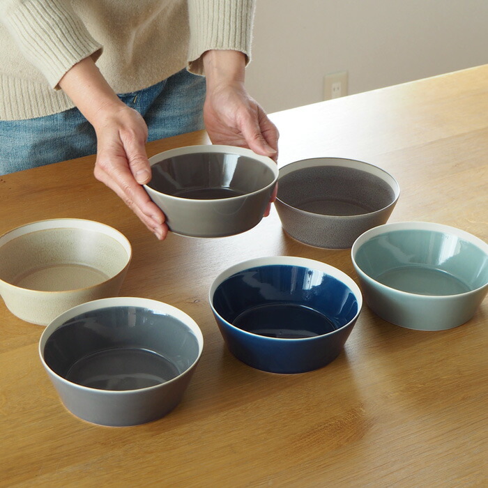 yumiko iihoshi porcelain × 木村硝子店 dishes bowl M fog gray
