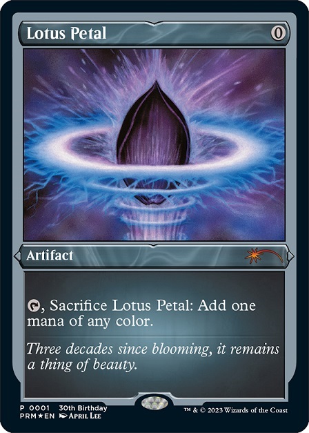 MTG/PR】※FOIL※《水蓮の花びら/Lotus Petal》【PR】（30周年記念