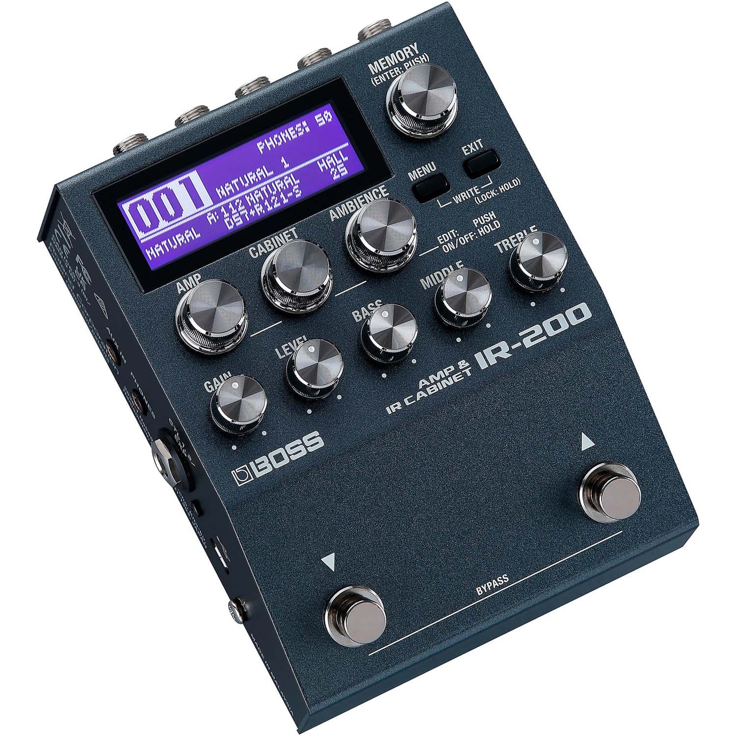 Boss IR-200 Amp and IR Cabinet Pedal, Power Supply 9V, (2) 1/4
