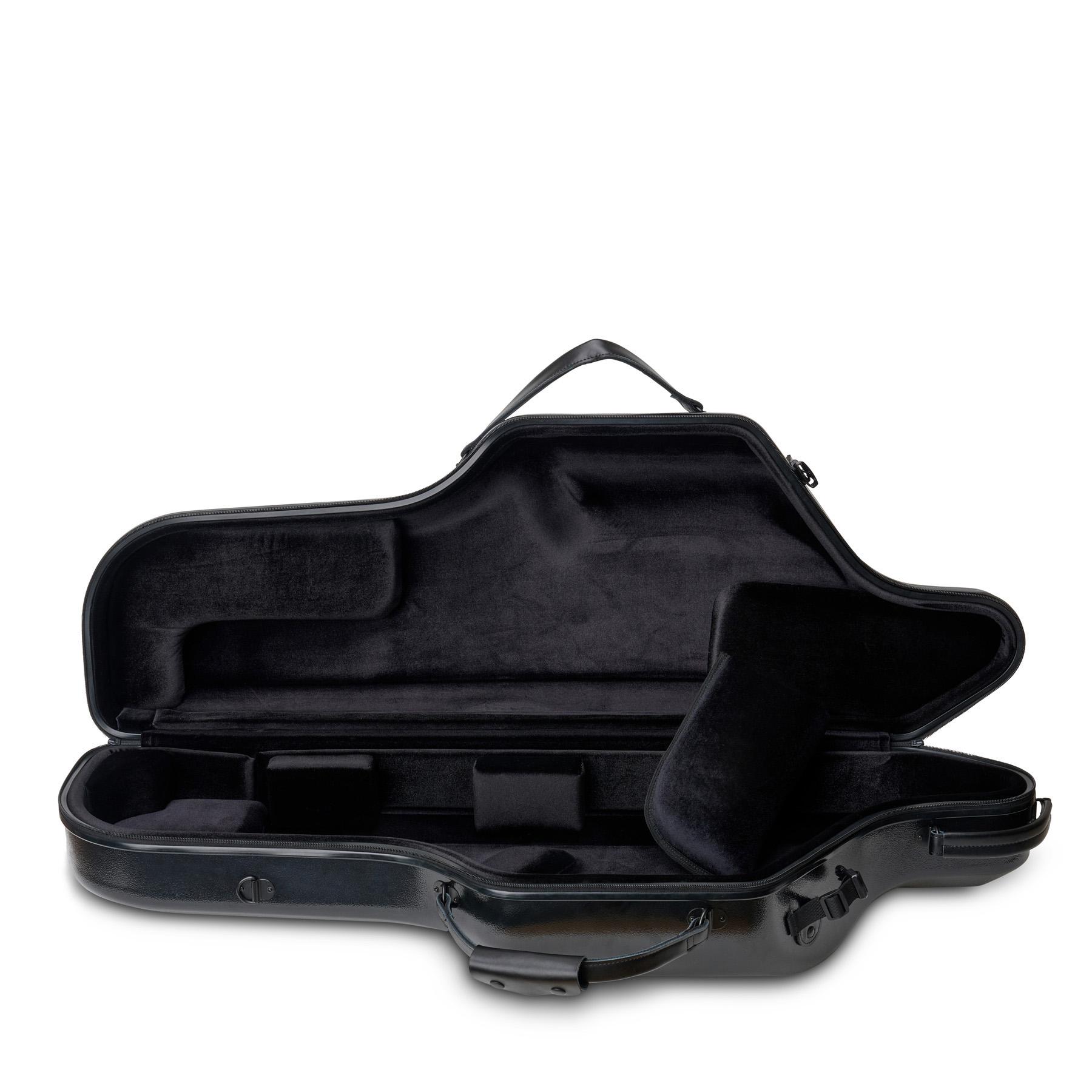 Baritone Saxophone Case With Wheels, Zip, Bb & A (Black) | Protec