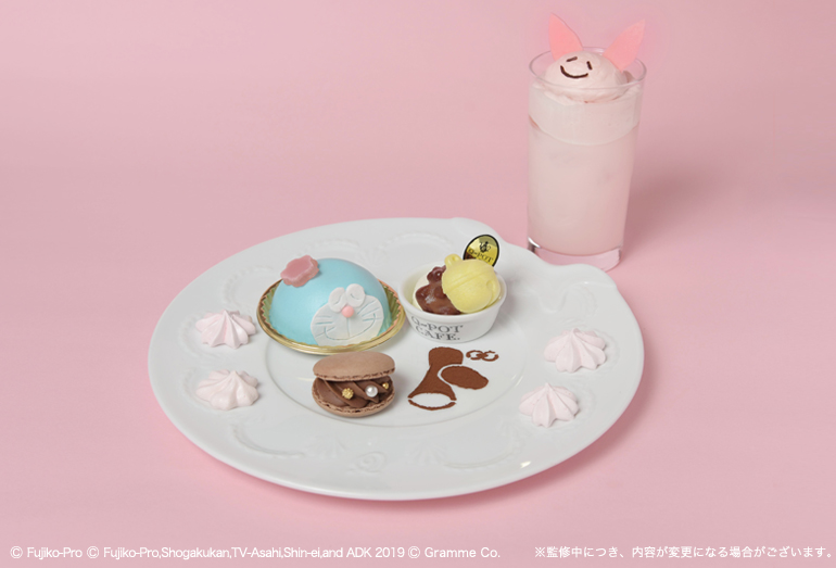 Q-pot. “ドラえもんCollection”アクセサリーがQ-pot CAFE.のスイーツに