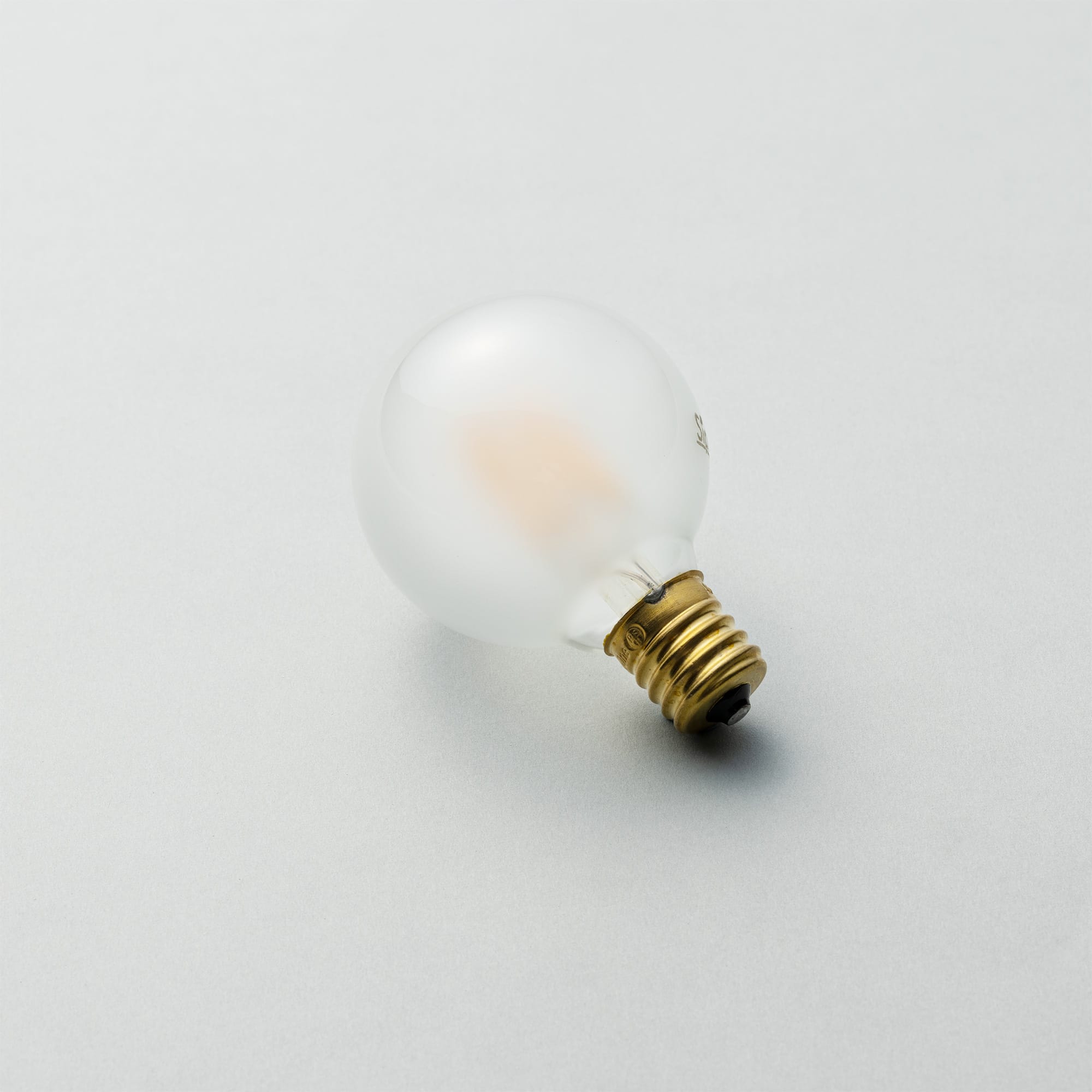 フロストLED電球 φ50(E17)35W相当 アイス 2700K電球色 | LT-BB008-08