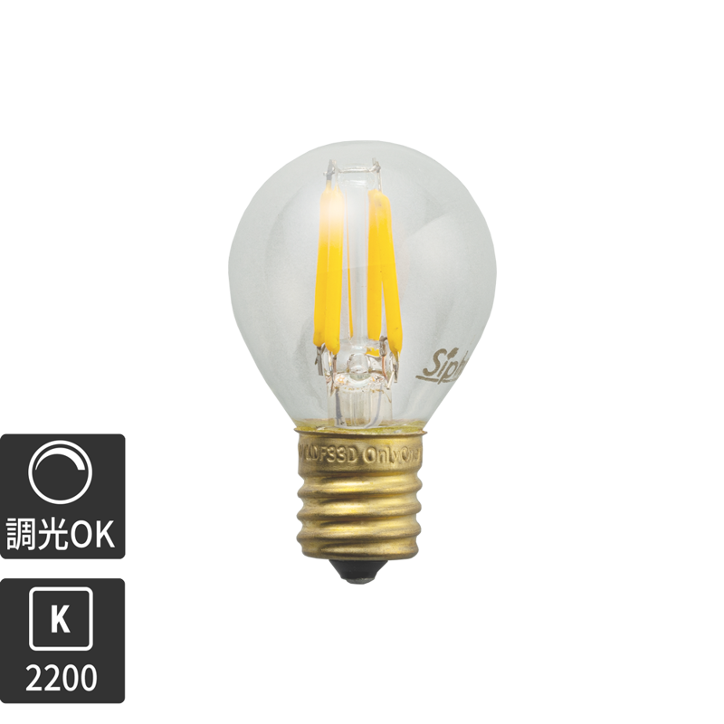 フロストLED電球 φ35(E17)35W相当 アイス 2700K電球色 | LT-BB008-06