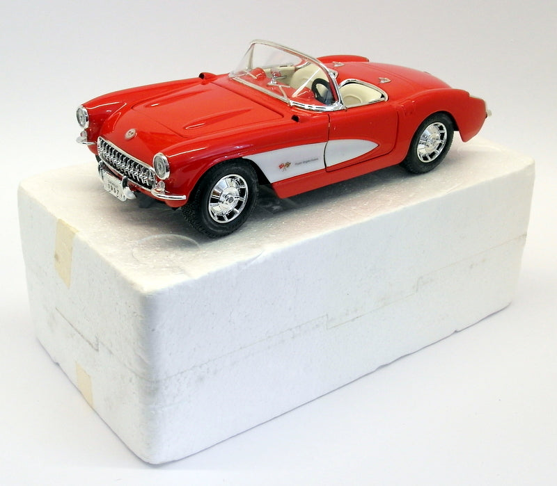 Road Tough 1/18 Scale Diecast - 92018 Chevrolet Corvette 1957 Red