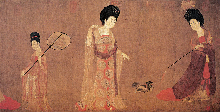 周昉《簪花仕女图》 唐代孤本显珍贵——人民政协网