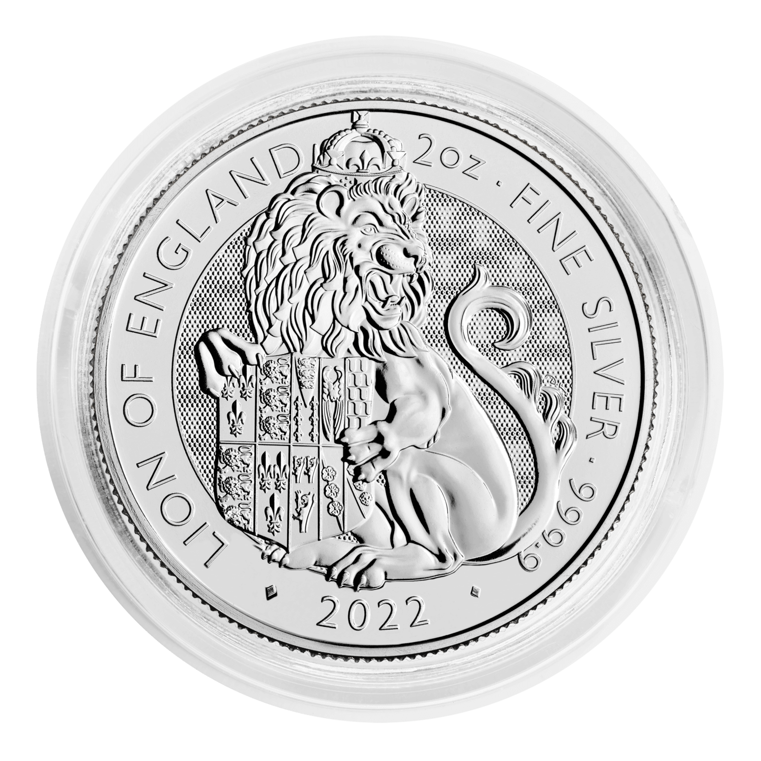 Royal Tudor Beasts 2022 Lion of England 2oz Silver Coin