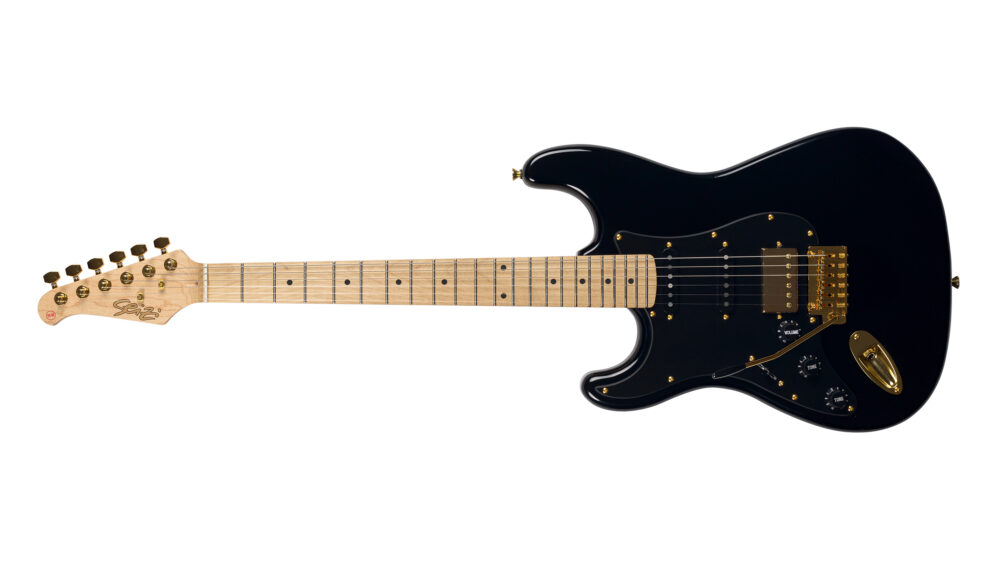 Guitarra Seizi Vintage Budokan HSS Lefty – Black Gold – Seizi Guitars