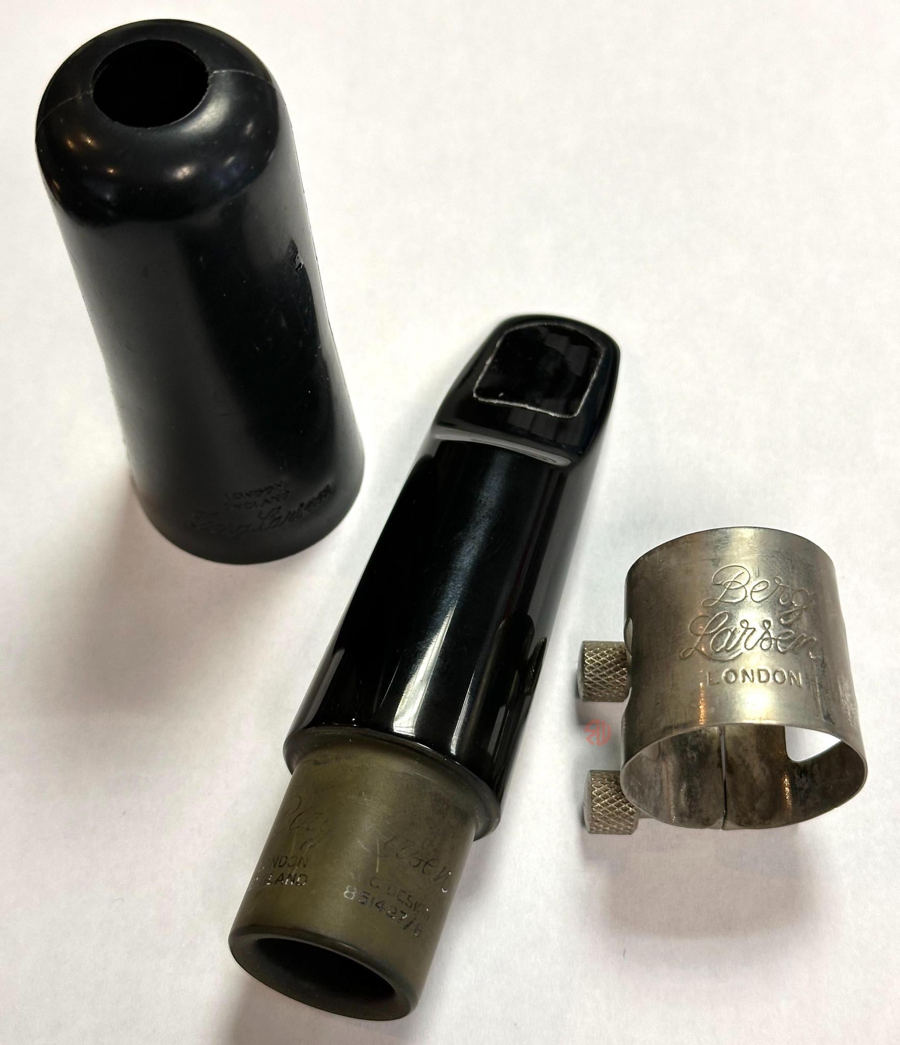 Vintage Rubber Berg Larsen Tenor Saxophone Mouthpiece 110/2 M