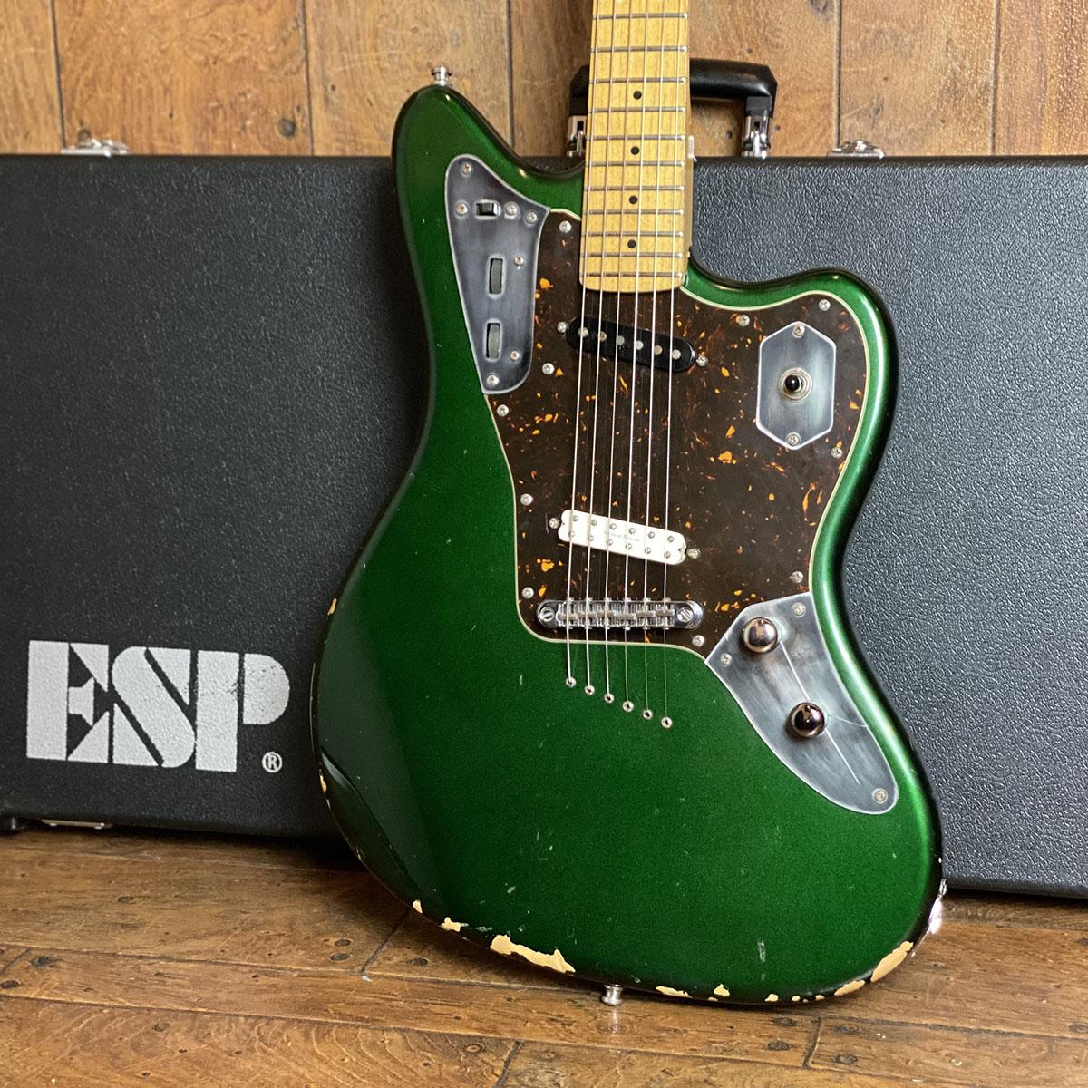 ESP/カスタムオーダーギター/ジャガー ESP Custom Jaguar Type Metallic Green <イーエスピー>｜平野楽器