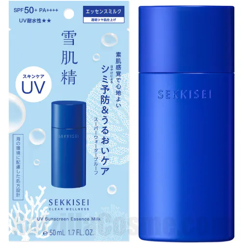 SEKKISEI Clear Wellness UV Sunscreen Essence Milk | RatzillaCosme